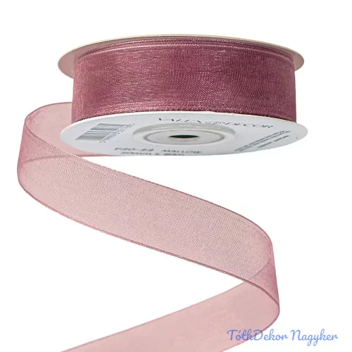 Organza szalag 20mm x 20m - Mályva