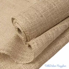 Natúr juta tekercs varrott szegéllyel 50cm x 5m