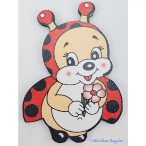 Cuki piros pöttyös katica tábla