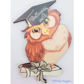 Masnis barna bagoly tábla ballagó kalapban - Feliratos