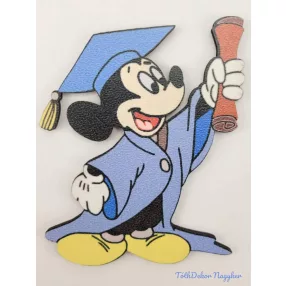 Mickey talárban és kalapban tábla - Kék