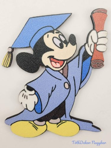 Mickey talárban és kalapban tábla - Kék