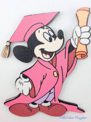 Mickey talárban és kalapban tábla - Pink