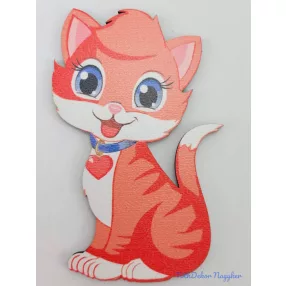 Vörös nagy cica tábla 