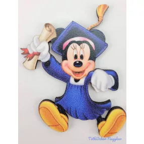 Mickey kék taláros ballagó táblácska