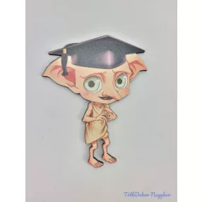 Dobby manó ballagó kalappal táblácska