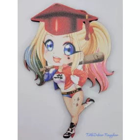 Harley Quinn ballagó sapis táblácska