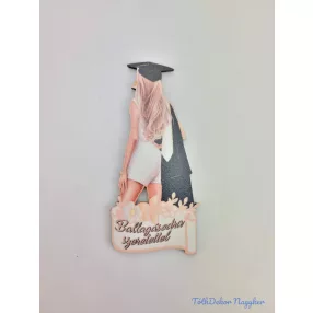 Ballagó lány táblácska 2 - Feliratos