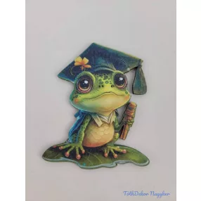 Ballagó béka figura