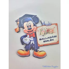 Ballagó figura 25 - Mickey táblával