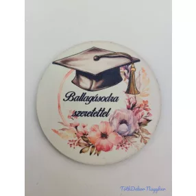Ballagásodra szeretettel kerek 7,5cm - 10