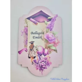 Ballagó figura 25 - Lila lány