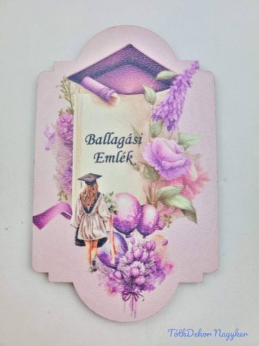 Ballagó figura 25 - Lila lány