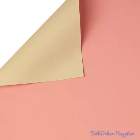   Kétoldalas fólia ív 58x58cm 20db/cs - Világoszöld-Púder rózsaszín