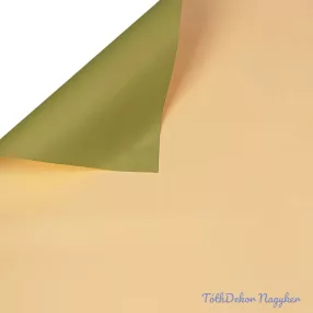 Kétoldalas fólia ív 58x58cm 20db/cs - Világoszöld-Ekrü
