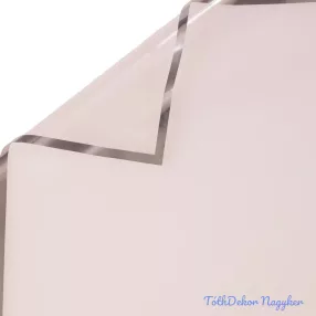 Fólia ív ezüst kerettel 57 x 57cm, 20db - Átlátszó