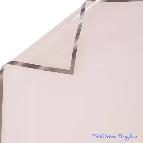 Fólia ív ezüst kerettel 57 x 57cm, 20db - Átlátszó