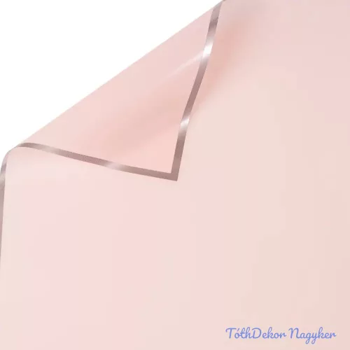 Fólia ív ezüst kerettel 57 x 57cm, 20db - Lakk rózsaszín