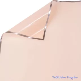   Fólia ív ezüst kerettel 57 x 57cm, 20db - Lakk púder rózsaszín
