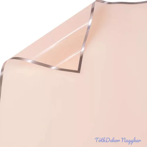 Fólia ív ezüst kerettel 57 x 57cm, 20db - Lakk púder rózsaszín