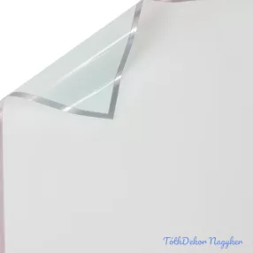   Fólia ív ezüst kerettel 57 x 57cm, 20db - Lakk halványkék