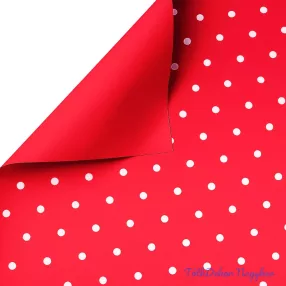 Pici pöttyös fólia ív 58x58cm 20db/cs - Piros