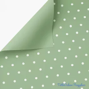 Pici pöttyös fólia ív 58x58cm 20db/cs - Zsályazöld