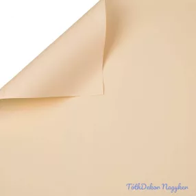   Egyszínű csomagoló dekor fólia ív 58x58cm 20db/cs - Ekrü