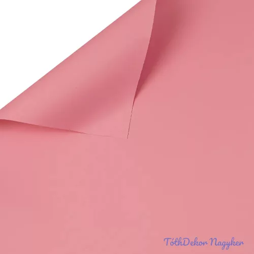 Egyszínű csomagoló dekor fólia ív 58x58cm 20db/cs - Rózsaszín