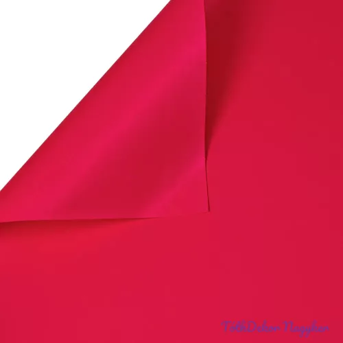 Egyszínű csomagoló dekor fólia ív 58x58cm 20db/cs - Magenta