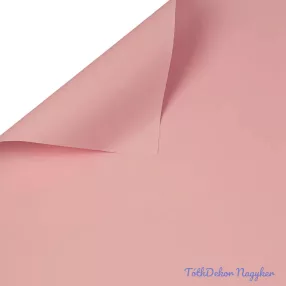   Egyszínű csomagoló dekor fólia ív 58x58cm 20db/cs - Pasztel Rózsaszín