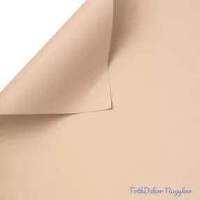   Egyszínű csomagoló dekor fólia ív 58x58cm 20db/cs - Natúr