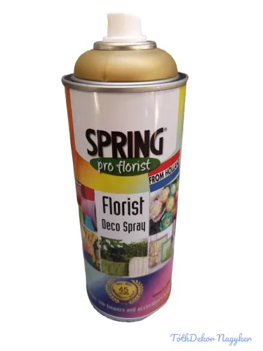 Virágfesték SPRING 400 ml dekorációs fújós festék spray - Brite Gold / Arany