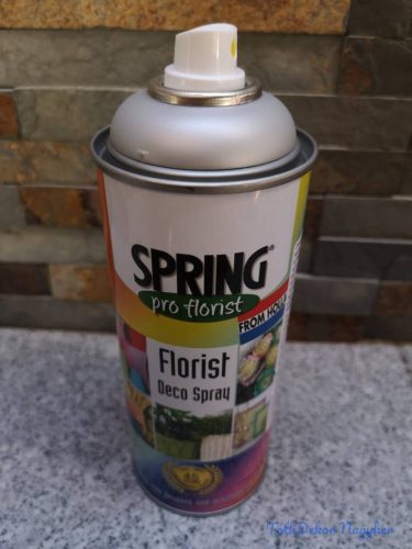 Virágfesték SPRING 400 ml dekorációs fújós festék spray - Brite Silver / Ezüst