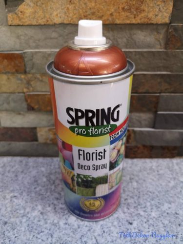 Virágfesték SPRING 400 ml dekorációs fújós festék spray - Coppertone / Réz Metál