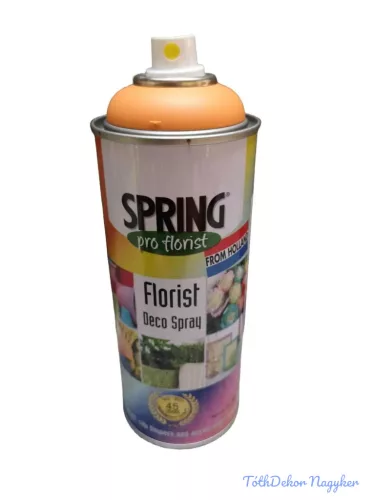 Virágfesték SPRING 400 ml dekorációs fújós festék spray - Orange Peel / Narancs Héj