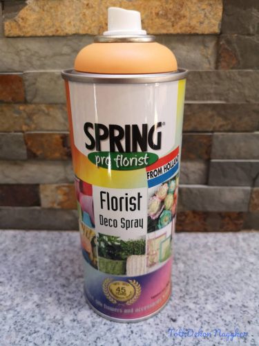Virágfesték SPRING 400 ml dekorációs fújós festék spray - Pumpkin / Tök