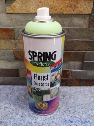 Virágfesték SPRING 400 ml dekorációs fújós festék spray - Lemon Lime / Zöld Citrom