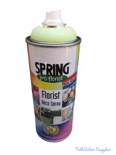 Virágfesték SPRING 400 ml dekorációs fújós festék spray - Lemon Lime / Zöld Citrom