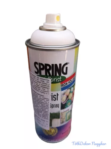 Virágfesték SPRING 400 ml dekorációs fújós festék spray - Soft White / Fehér
