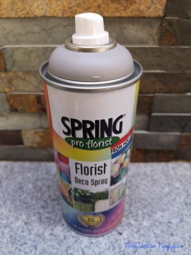 Virágfesték SPRING 400 ml dekorációs fújós festék spray - Mercury Grey / Higany Szürke