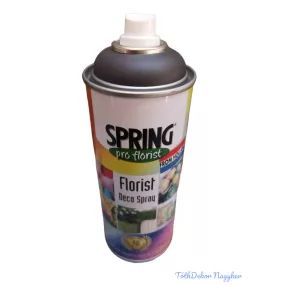   Virágfesték SPRING 400 ml dekorációs fújós festék spray - Charcoal Grey / Szén Szürke