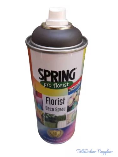 Virágfesték SPRING 400 ml dekorációs fújós festék spray - Charcoal Grey / Szén Szürke