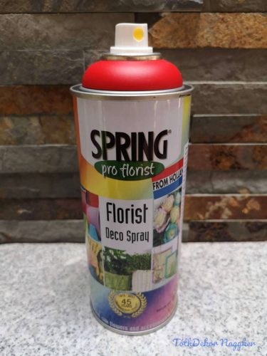 Virágfesték SPRING 400 ml dekorációs fújós festék spray - Tangerine / Mandarin