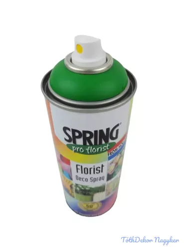 Virágfesték SPRING 400 ml dekorációs fújós festék spray - Signal Green / Zöld