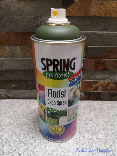 Virágfesték SPRING 400 ml dekorációs fújós festék spray - Moss Green / Moha Zöld