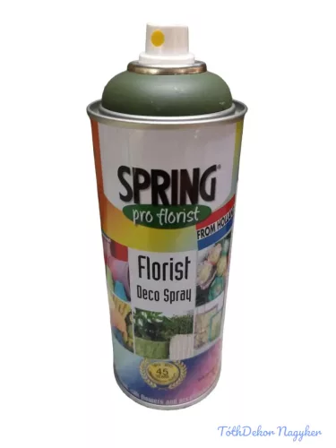 Virágfesték SPRING 400 ml dekorációs fújós festék spray - Moss Green / Moha Zöld