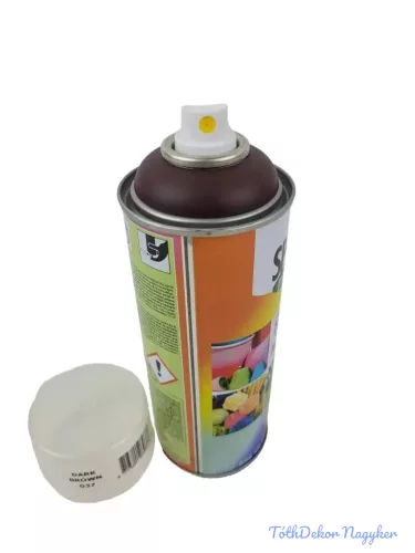 Virágfesték SPRING 400 ml dekorációs fújós festék spray - Dark Brown / Sötét Barna