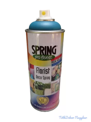 Virágfesték SPRING 400 ml dekorációs fújós festék spray - Peacock Blue / Páva Kék
