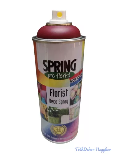 Virágfesték SPRING 400 ml dekorációs fújós festék spray - Burgundy Red / Burgundi